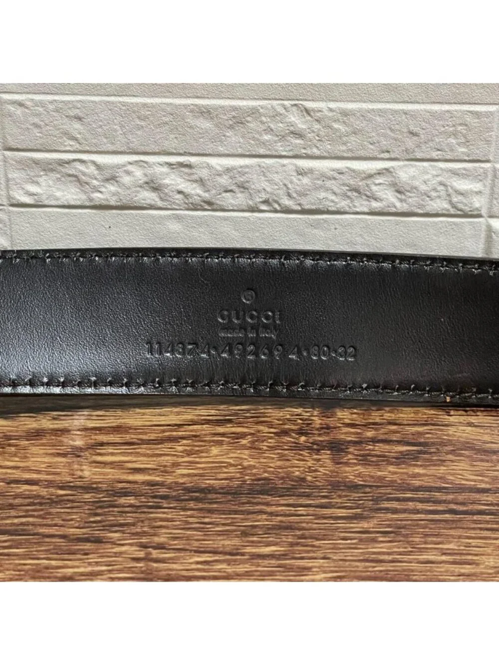 Gucci GG Interlocking Buckle Belt Canvas Leather